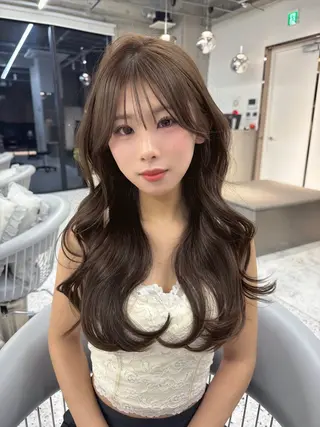 ロング カラー 博多ベージュ 🐻松井傑のヘアスタイル