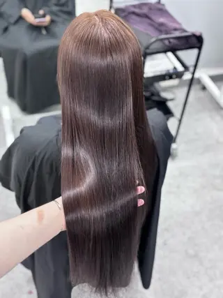 ロング カラー 韓国風暗髪ヘア🤍 🫧MIREIのヘアスタイル