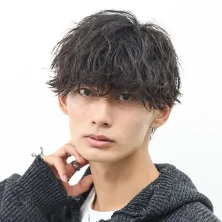 パーマ メンズ パーマ職人🔥／短髪 執行役員／YUTAのヘアスタイル