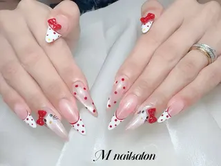 ネイル M🌷nail 長さだし専門店のネイルデザイン
