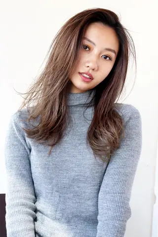 ロング カラー レイヤー専門家 ダブルカラー修のヘアスタイル