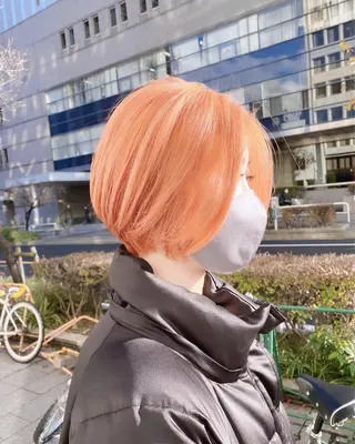 ショート カラー 加藤 利基のヘアスタイル