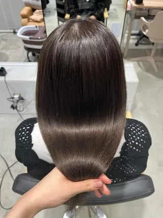 セミロング カラー ボブ/美髪矯正 /佐藤　奈巳のヘアスタイル