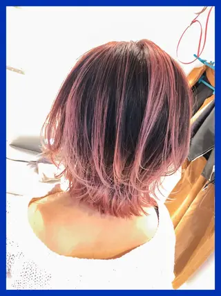 ショート カラー レイヤーカット× 髪質改善たもりのヘアスタイル