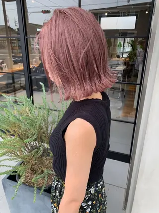 ショート カラー mizuki /ケアブリーチのヘアスタイル