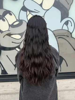 ロング デジタルパーマ/ ウェーブパーマ/神野のヘアスタイル