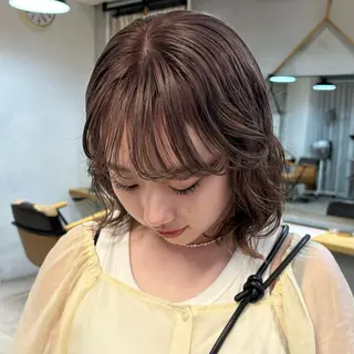 ショート 盛れる透明感カラー・ momokaのヘアスタイル