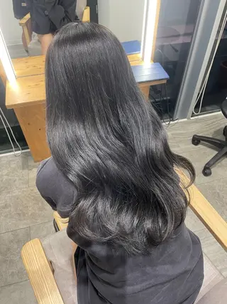 ロング カラー 似合わせ前髪／ 小顔カット🎀そうのヘアスタイル