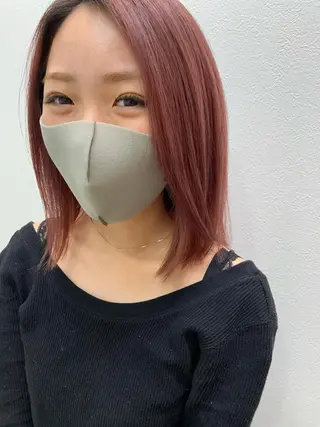 ミディアム 水田 希のヘアスタイル