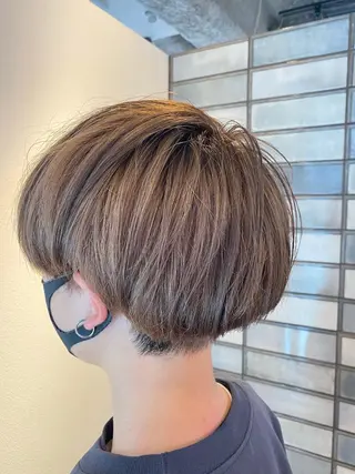 カラー メンズ 白髪ぼかしハイライト ／レイヤー中島啓太のヘアスタイル