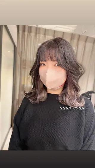 ミディアム 京都レイヤーカット/ 縮毛矯正/羽柴りくのヘアスタイル