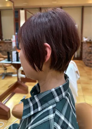 ショート 小顔ボブ/お悩み解決 /ボブパーマ/とういのヘアスタイル