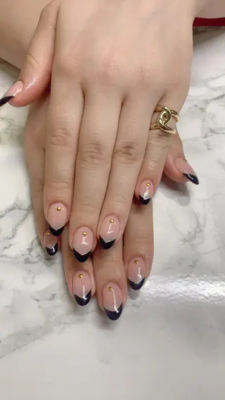 ネイル はな💎ネイル ワンホン、長さ出しのネイルデザイン