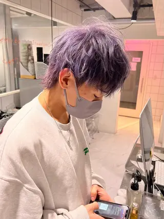 ショート カラー パーマ メンズ 🔥札幌No.1🥇 パーマ特化美容師🔥のヘアスタイル