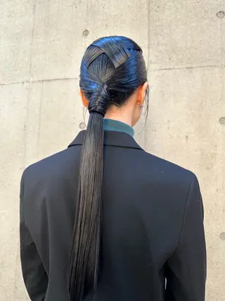 ロング 似合わせカット /パーマ岡本淳平のヘアスタイル