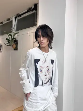 ミディアム メンズ 堀江/心斎橋/西大橋 四ツ橋【Vers】のヘアスタイル