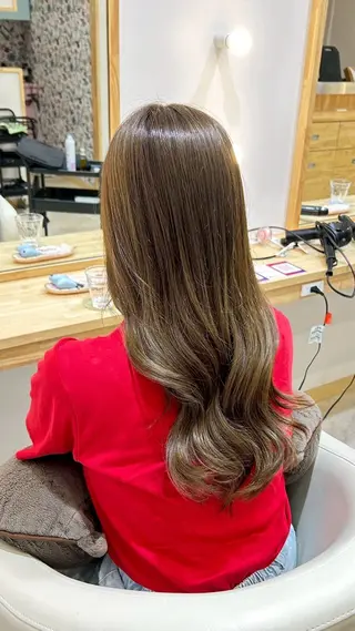 ロング カラー ブリーチなし艶カラー /いくののヘアスタイル