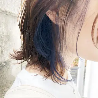 ミディアム カラー カラー特化美容師 なかもと たつひろのヘアスタイル