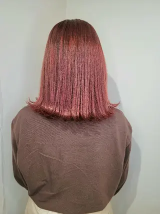 ミディアム 🇰🇷透明感×ハイ トーン🌟tomoのヘアスタイル