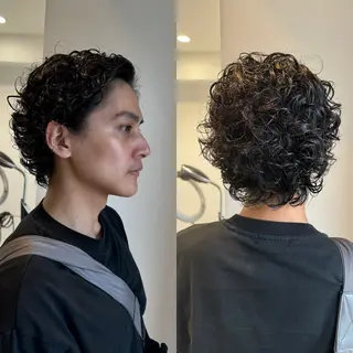 ショート パーマ メンズ メンズ特化 パーマ/オザワのヘアスタイル