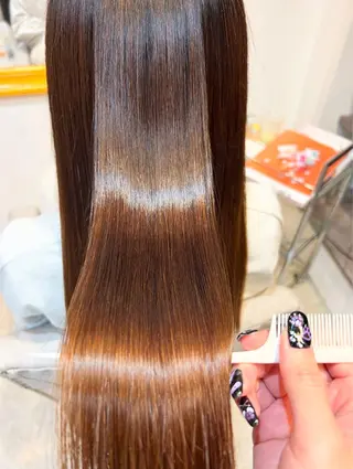 セミロング hair salon　PAcuTA.所属・透明感カラー🫧/ 縮毛矯正✨/RENAのヘアスタイル