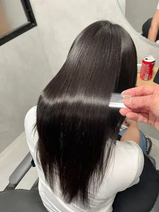 セミロング 透明感カラー特化/ 顔まわり特化/辻部のヘアスタイル