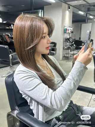 ロング カラー ワンホンヘア ケラチン/Kaitoのヘアスタイル