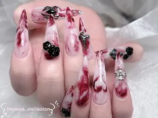 ネイル MoMoA Nail ネイル長さ出し専門店のネイルデザイン