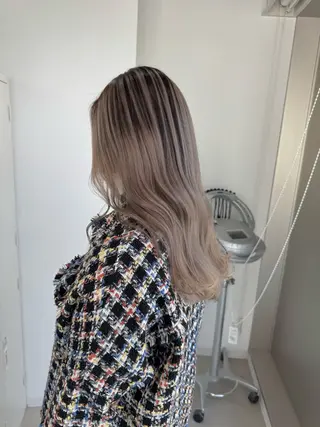 ロング カラー 店長　MANAMI ／ブリーチ／骨格ボブのヘアスタイル