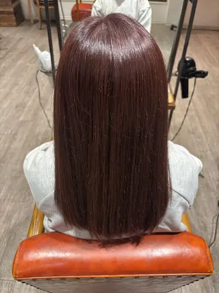 セミロング カラー 河田 綺香のヘアスタイル