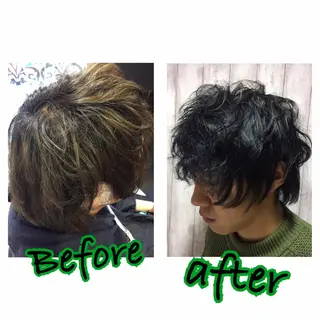 カラー メンズ Rigoletto所属・ショート/レイヤー 🎀細沼玲花のヘアスタイル