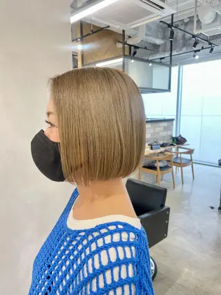ショート カラー 透明感カラー✨艶髪 制作🌱山根あゆみのヘアスタイル