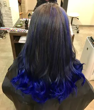 ロング カラー 💓シールエクステ ルミエールのヘアスタイル