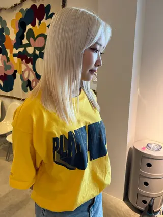 セミロング カラー 中嶋 勇太のヘアスタイル