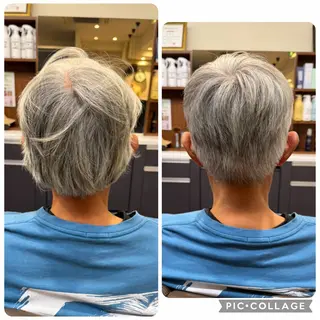 ショート メンズ 💈 中山 静香のヘアスタイル