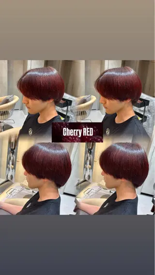 ショート ANFINI所属・さくら/ カラー/縮毛矯正のヘアスタイル