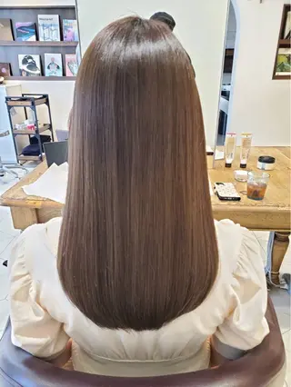 ロング カラー 大倉 未波のヘアスタイル