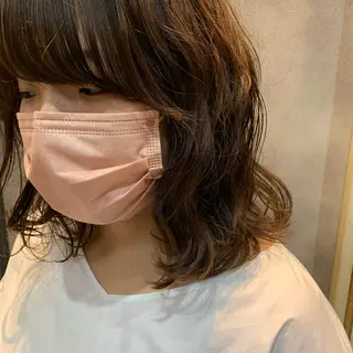 ミディアム パーマ SOYON 🤍CHIZU🤍.のヘアスタイル