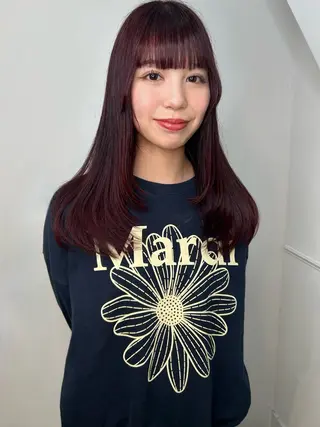 ロング カラー land所属・透明感カラー/レイヤ ー🌙Honokaのヘアスタイル