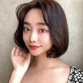 ショート カラー パーマ ヘアアレンジ Surpass所属・🌈小顔似合わせ SHIHO🌈のヘアスタイル