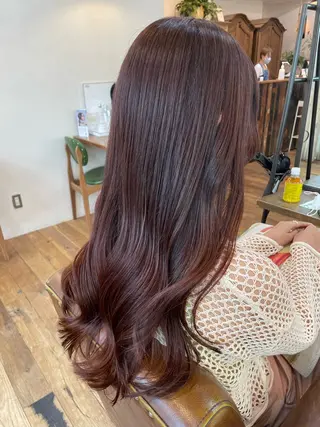 ロング カラー 高リピート/レイヤー 骨格似合わせ/色持ちのヘアスタイル