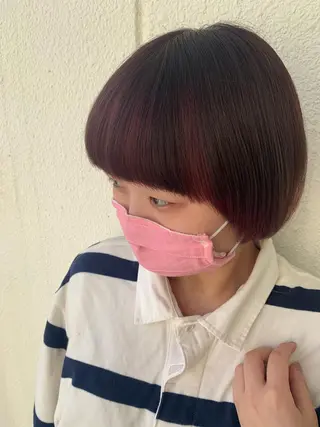 ショート カラー 暖色専門美容師🎀 お客様満足度◎のヘアスタイル
