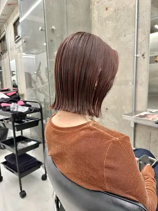 ショート カラー noe所属・KURUMI /透明感カラー/ボブのヘアスタイル