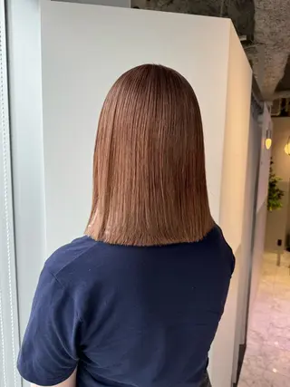 ミディアム カラー うる艶カラー/美髪 トリートメント/めいのヘアスタイル