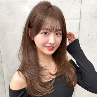 ロング カラー 韓国ヘア🇰🇷 レイヤー/芝春樹のヘアスタイル