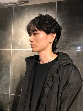 パーマ ヘアアレンジ メンズ ainico+所属・メンズ特化✂️栗原 侑也のヘアスタイル