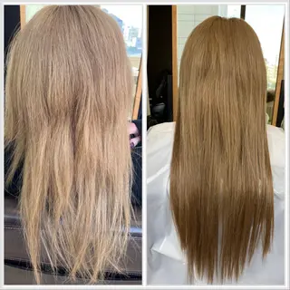 セミロング エクステブリーチ矯正 griFFicaのヘアスタイル