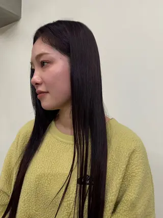 ロング カラー ゆ う あのヘアスタイル