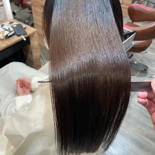 ミディアム カラー 縮毛矯正/髪質改善/ 石橋代智のヘアスタイル