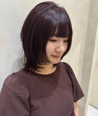 ミディアム 酸性ストレート 青木優磨のヘアスタイル